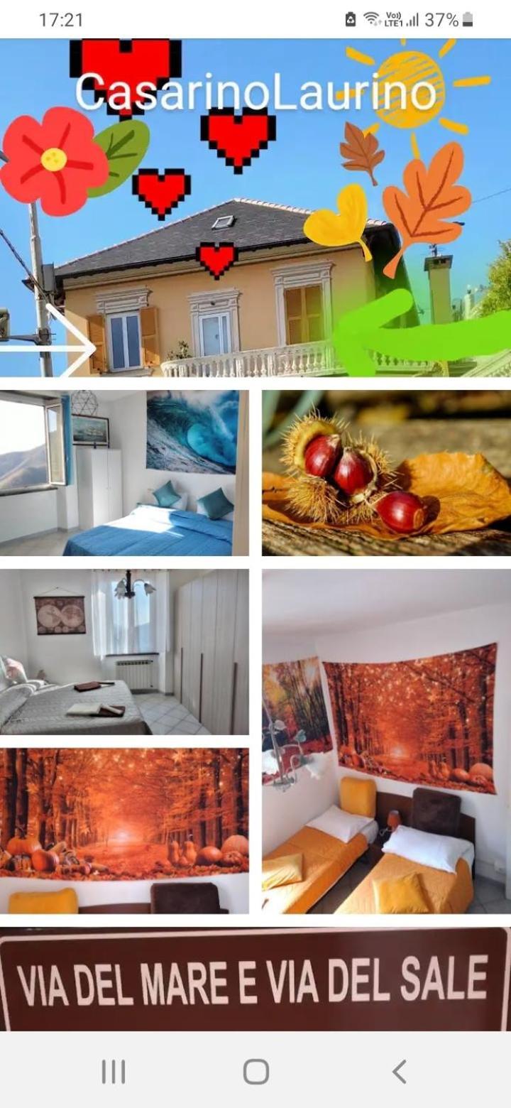 Casarinolaurino Valle Del Golfo Healthy Air Above The Sea Uscio Exterior foto